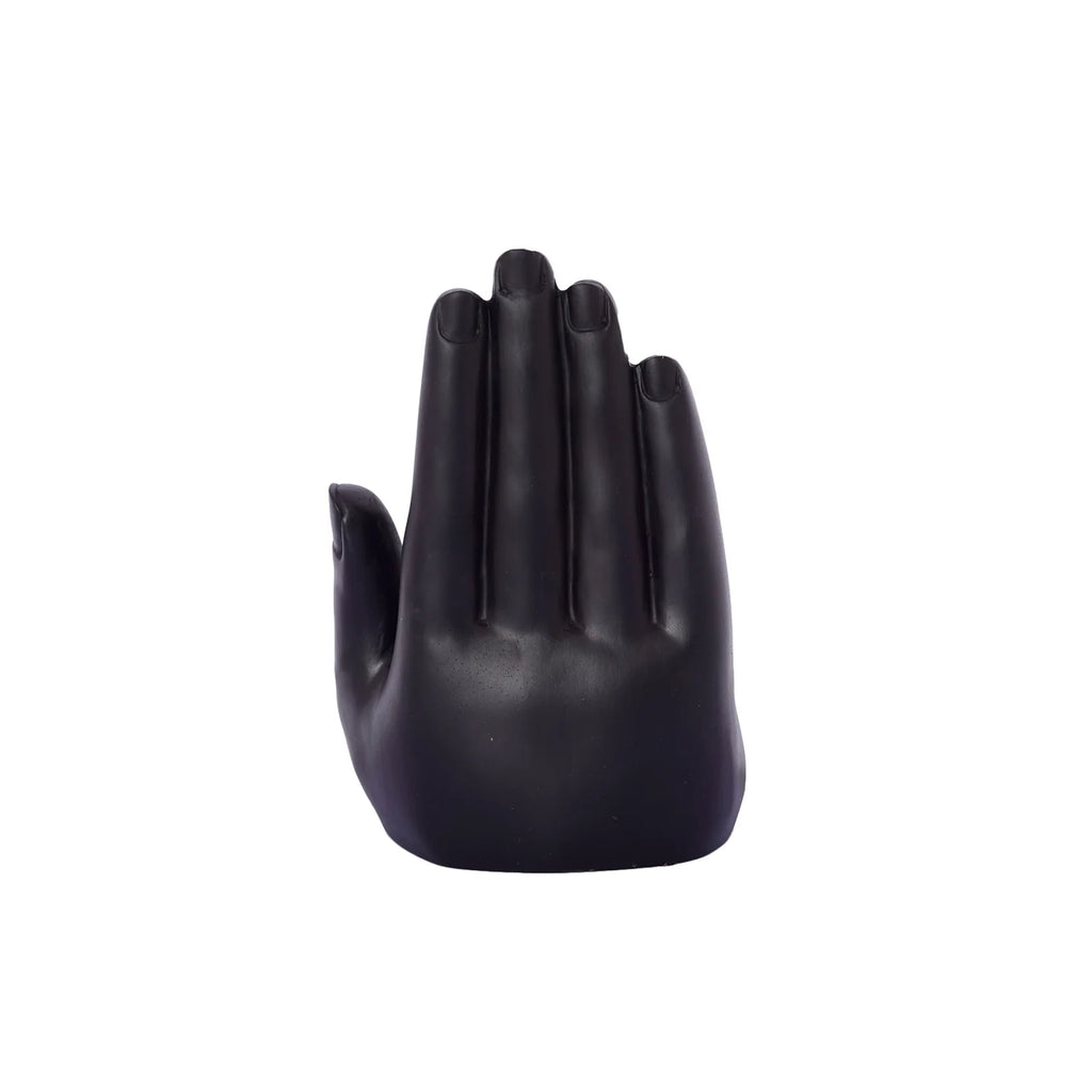 Handcrafted Palm Buddha Statue black and golden