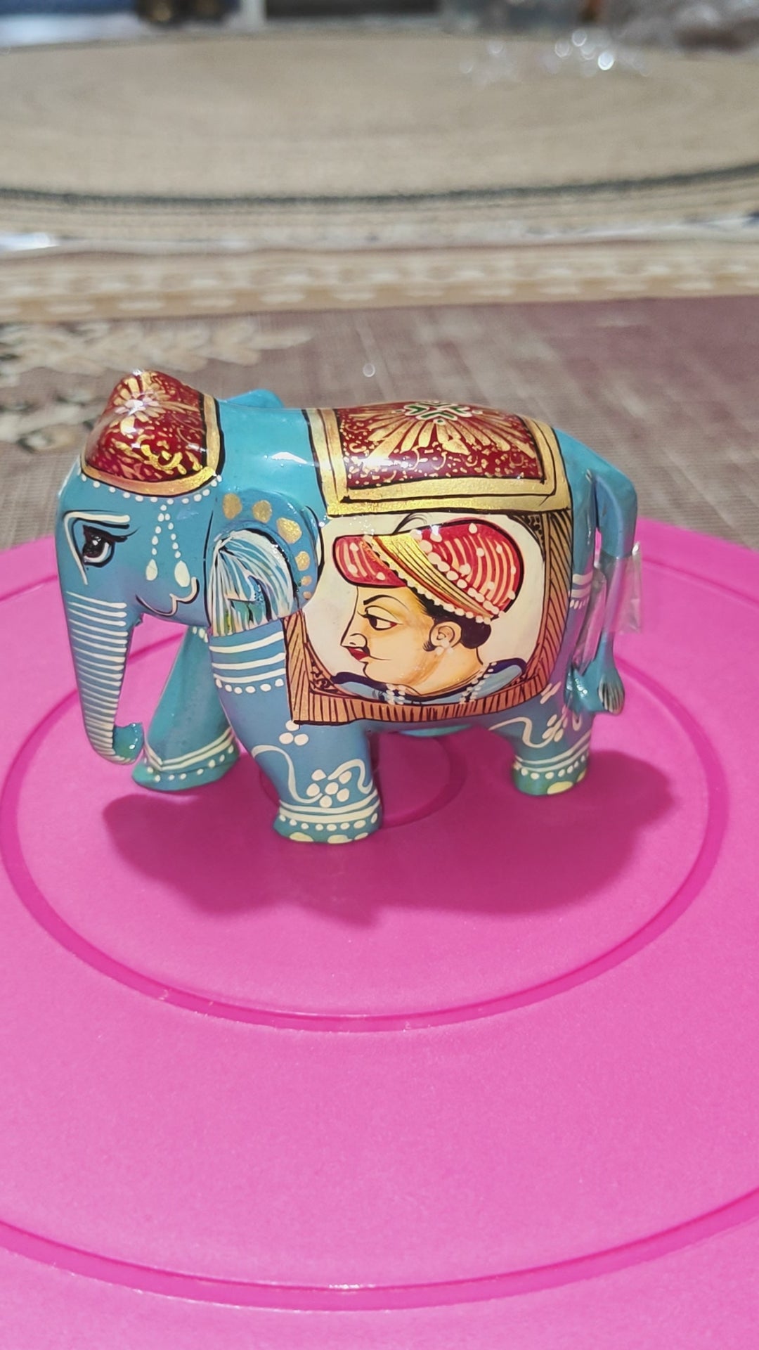 Wooden elephant handcrafted