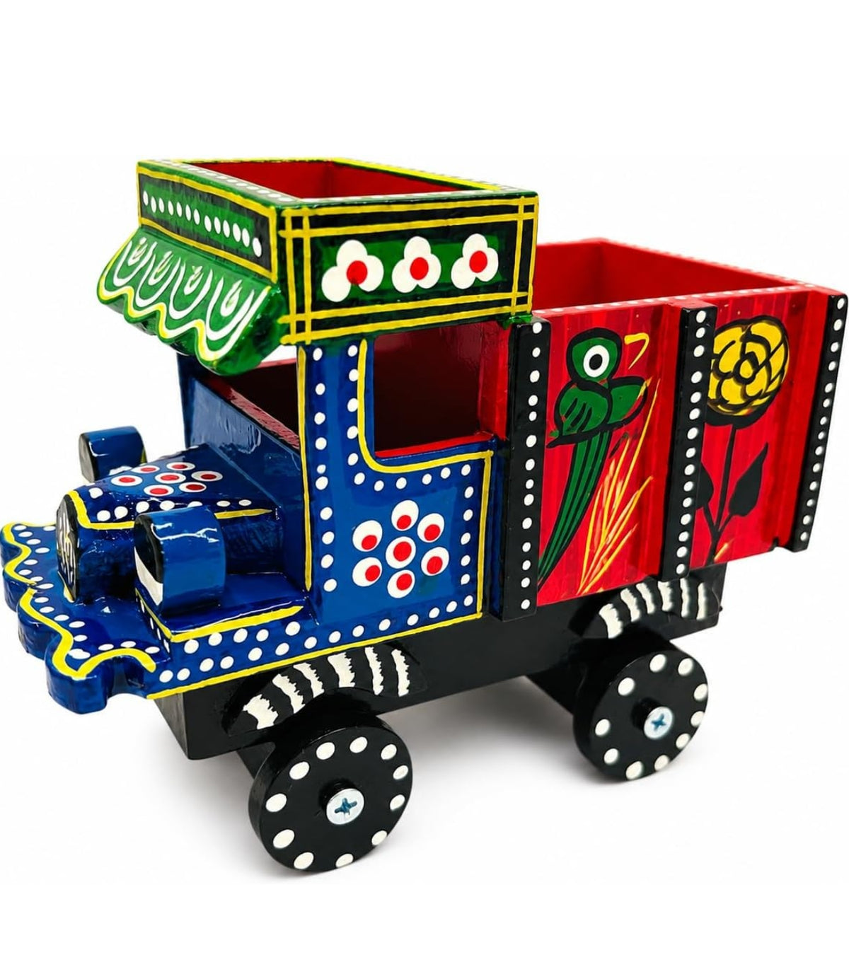 Wooden toy truck