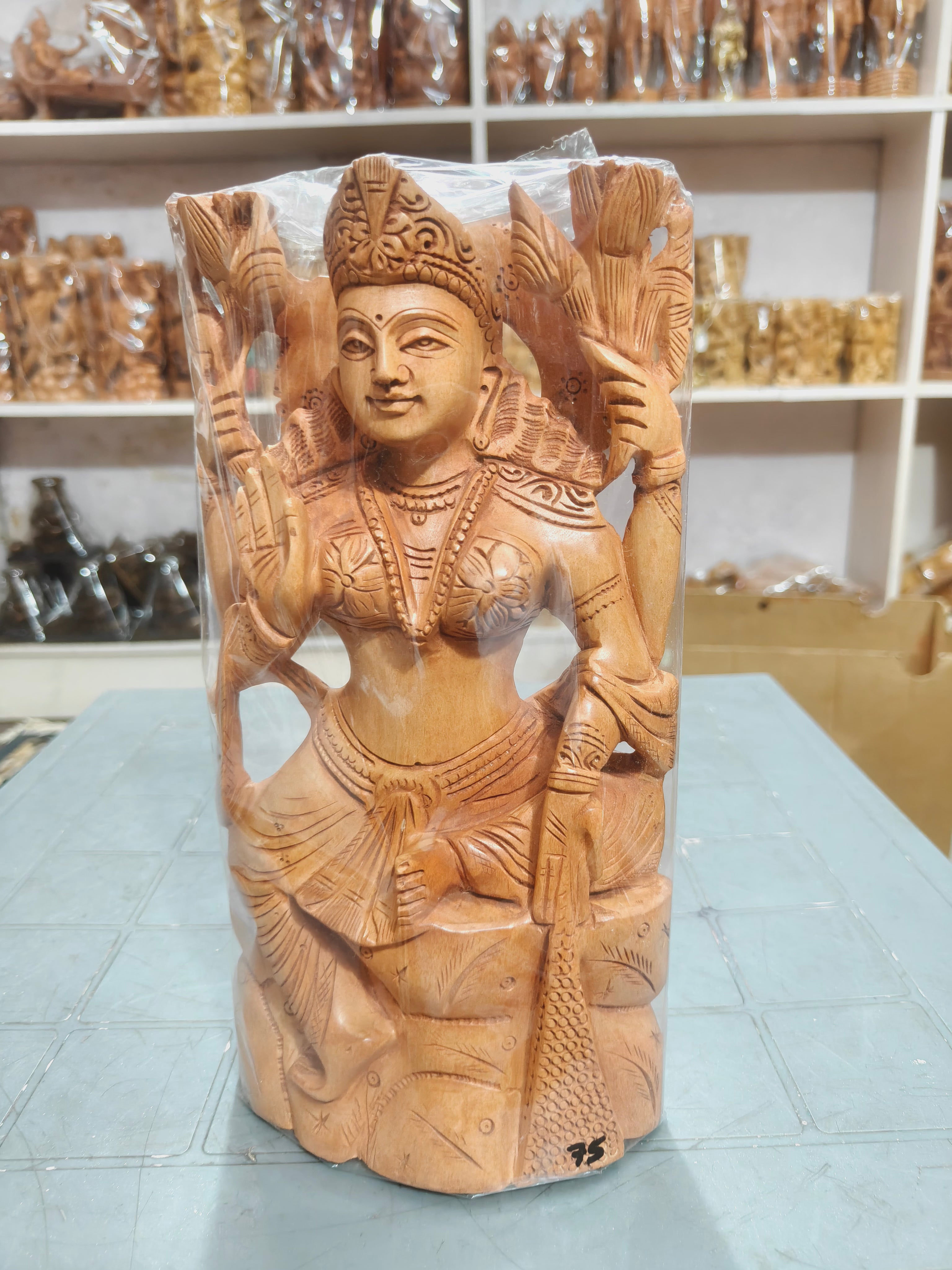 Wooden laxmi ji