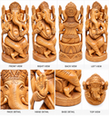 Wooden ganesh ji