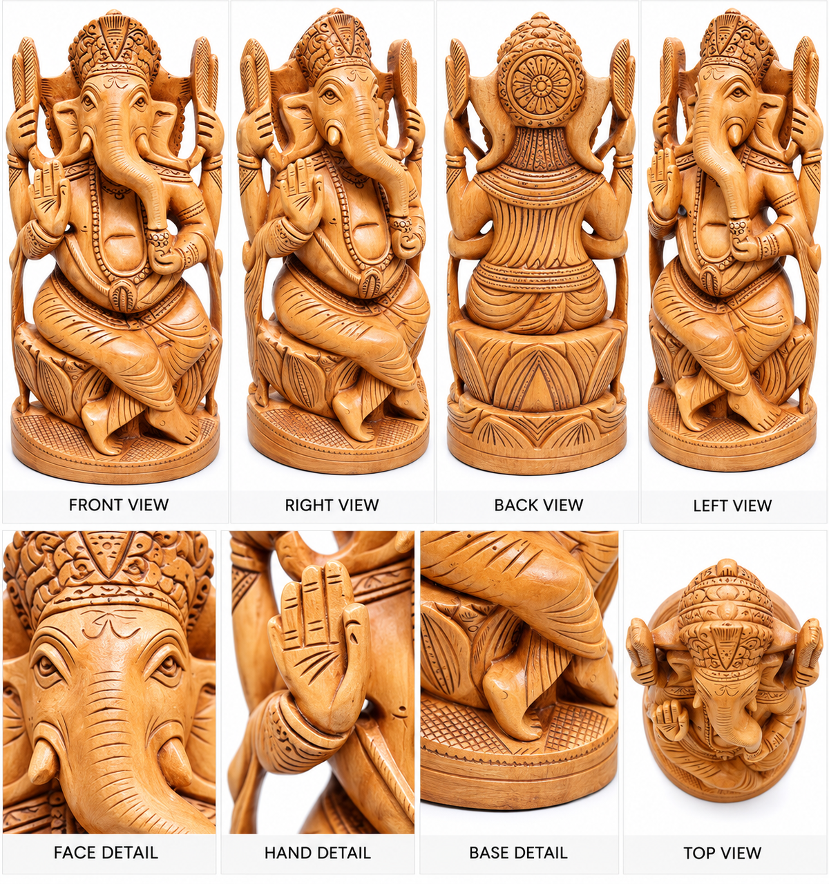 Wooden ganesh ji