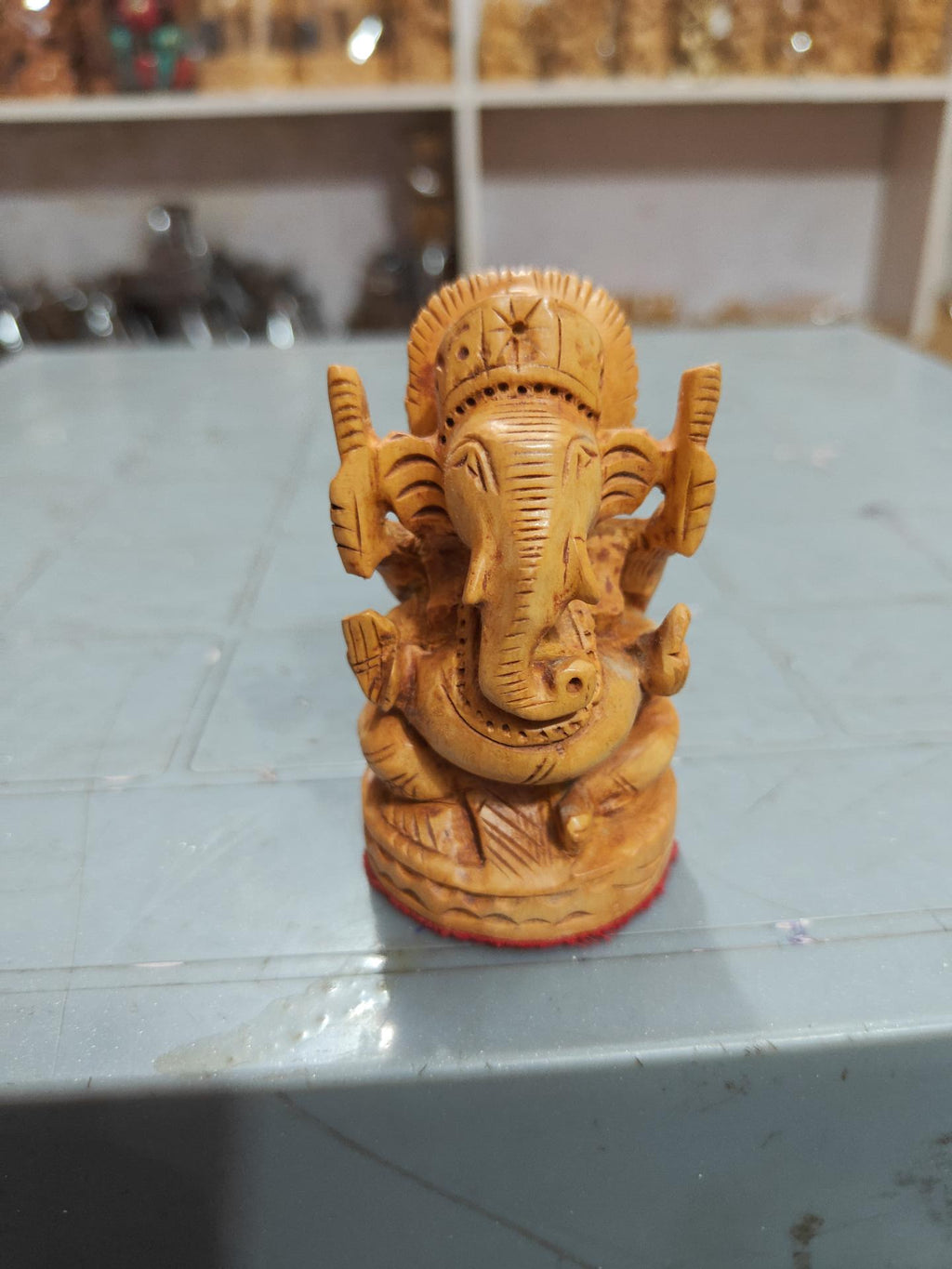Wooden ganesh 3 inch