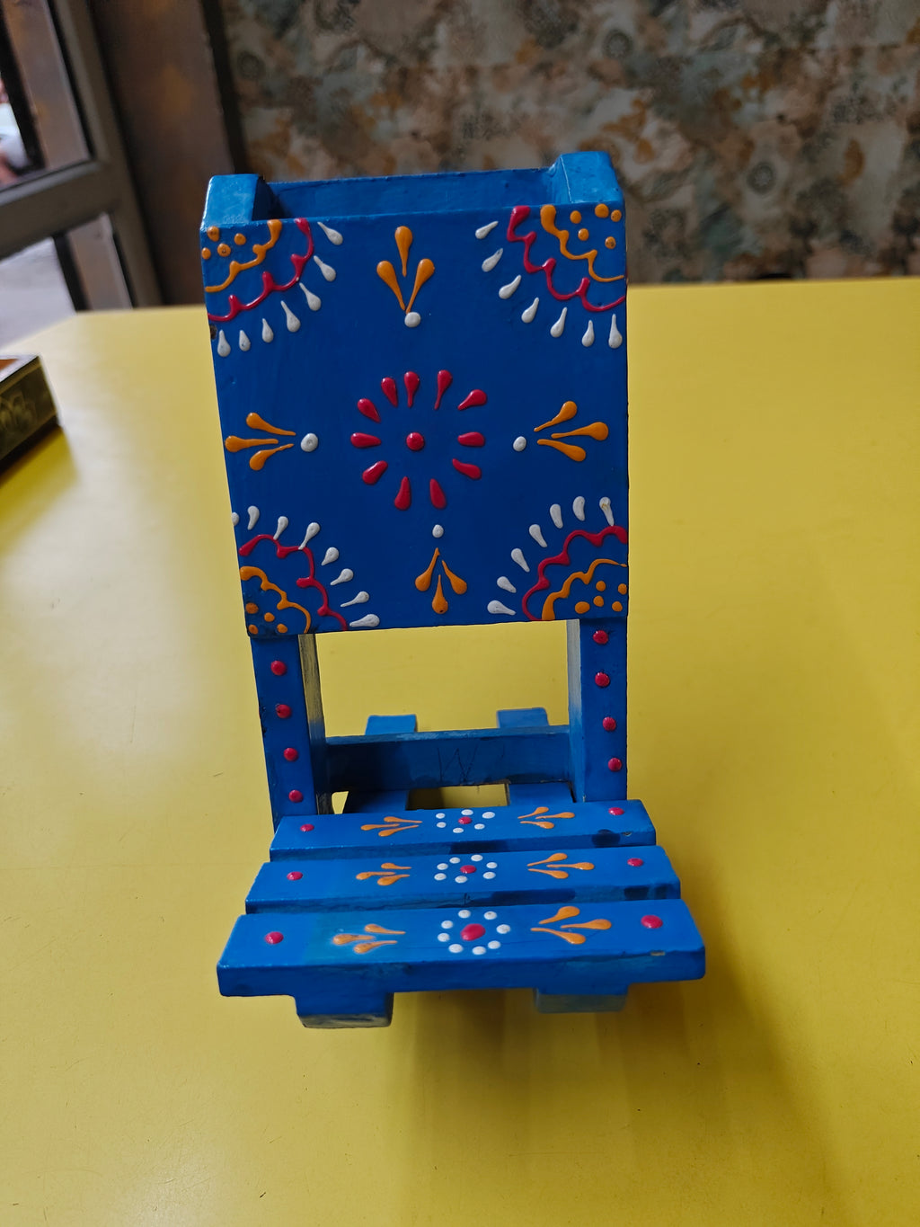 Wooden chair mobile stand