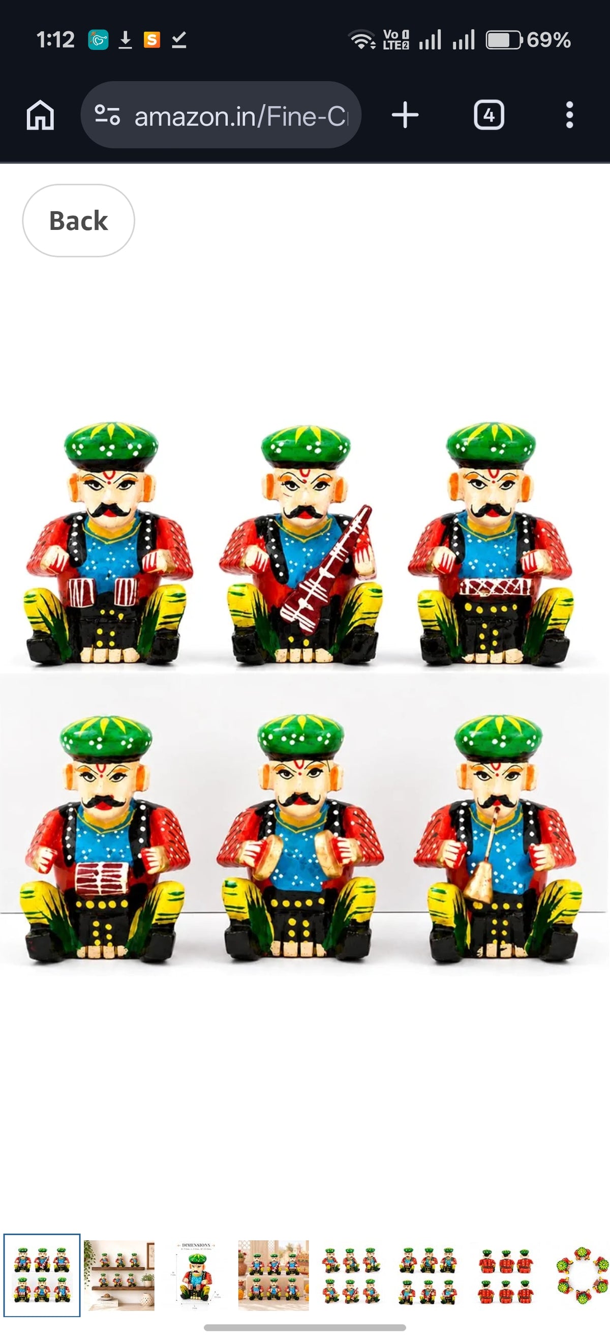 Wooden musician set