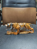 Beautiful wooden painting tiger