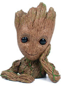 Baby Groot Tree Thinking Man Avengers Action Figure Stationery Organizer or Flowerpot with Drainage Hole pair of 2