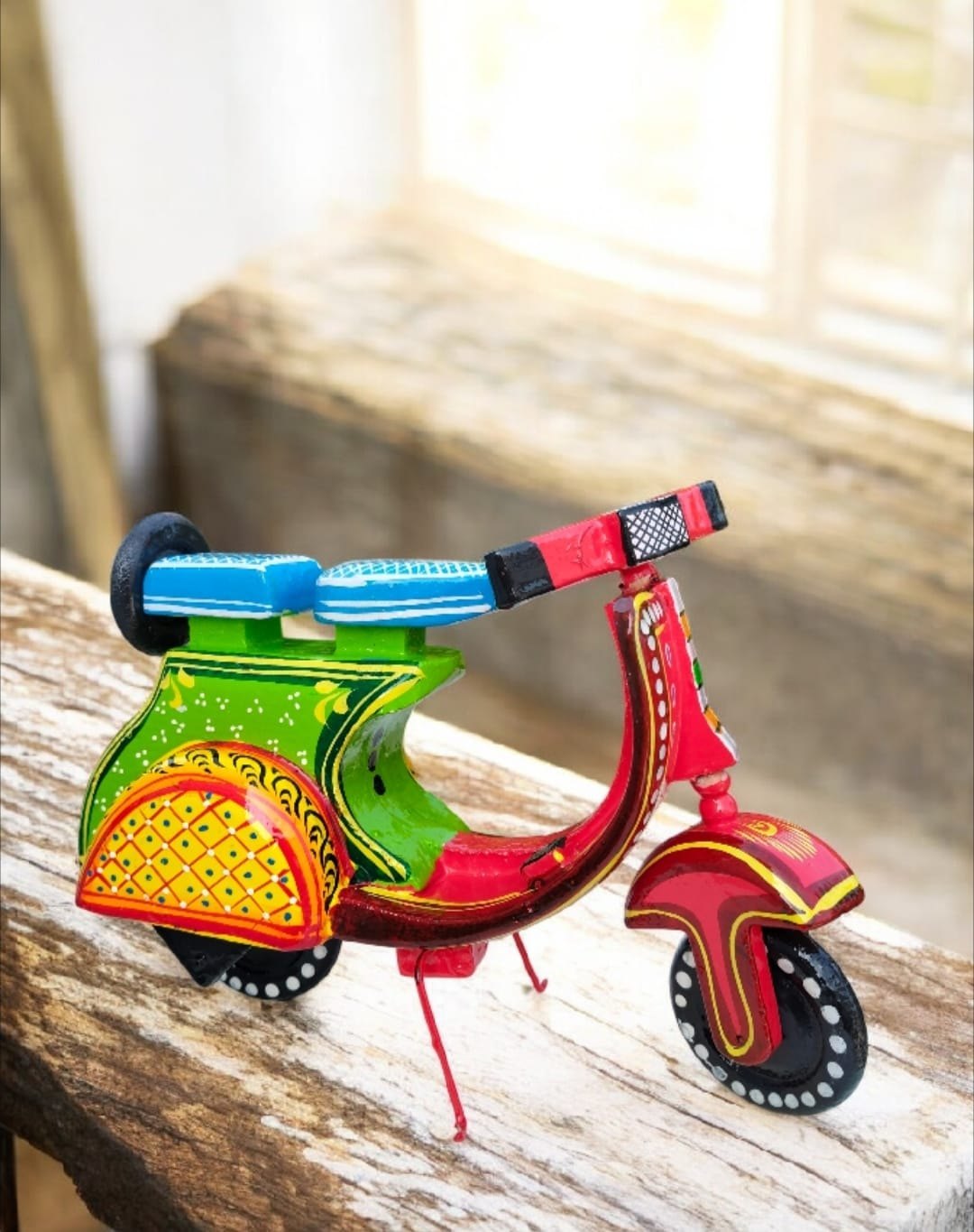 Wooden toy scooter