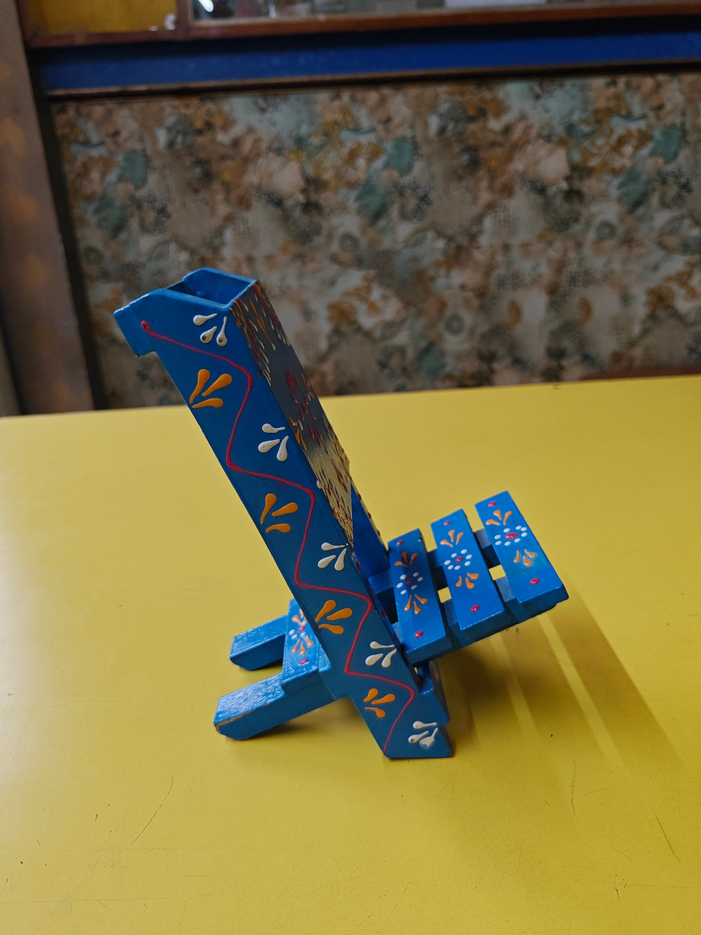 Wooden chair mobile stand
