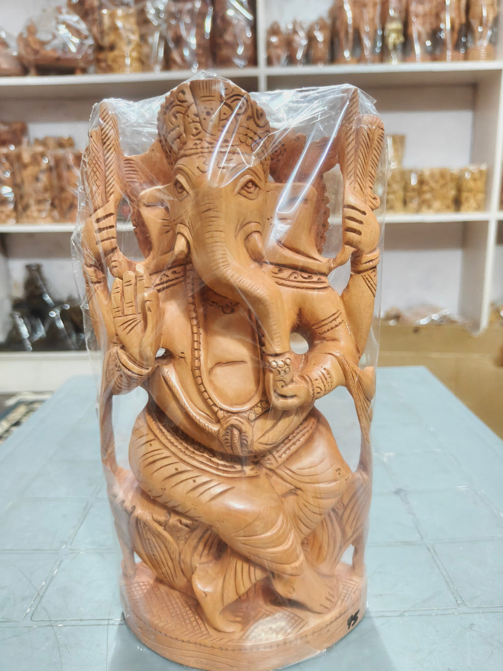 Wooden ganesh ji