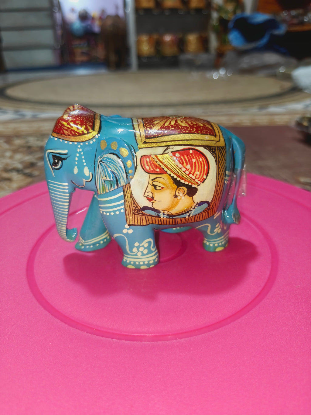 Wooden elephant handcrafted
