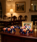 Set of 3 elephant resin