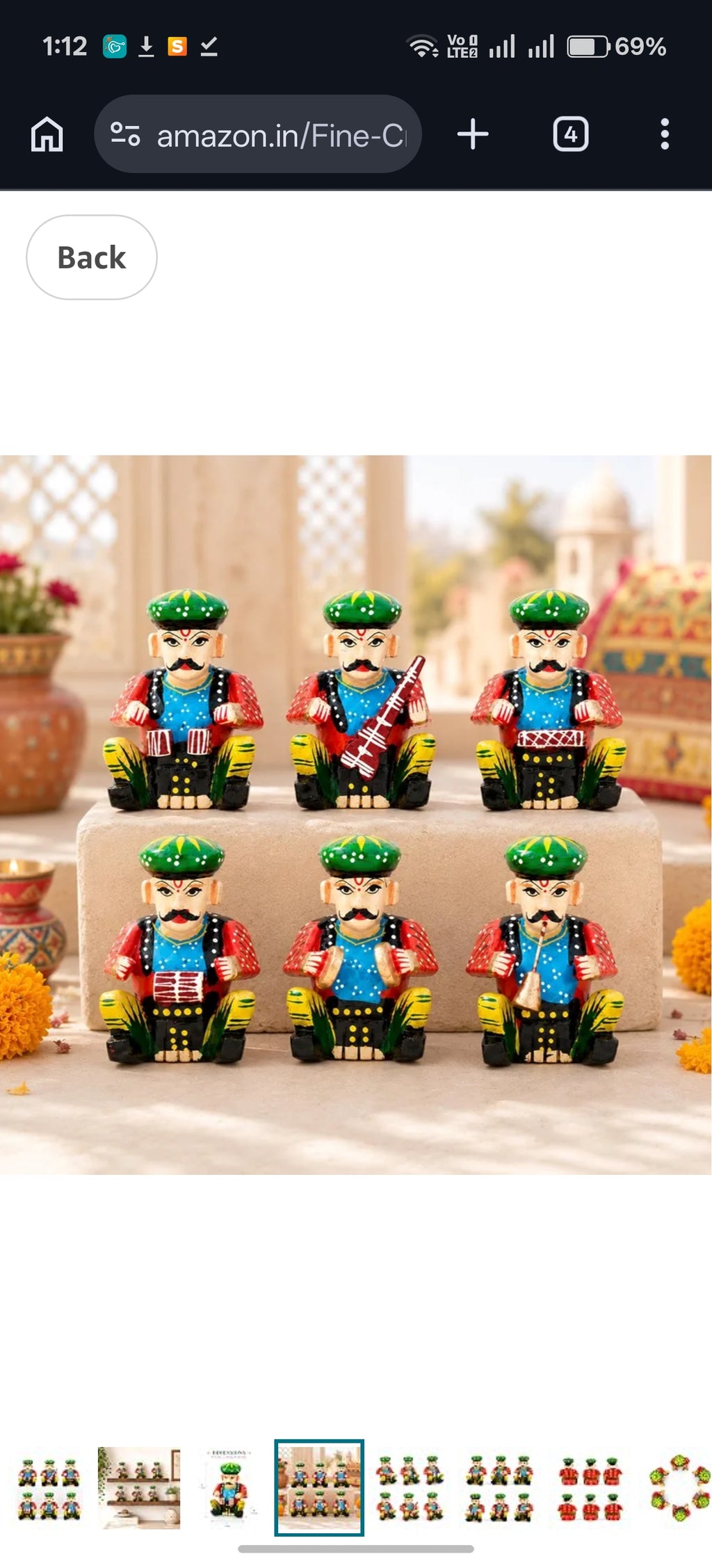 Wooden musician set